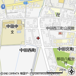 富山県高岡市中田西町1234周辺の地図