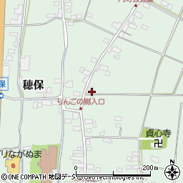 長野県長野市穂保周辺の地図