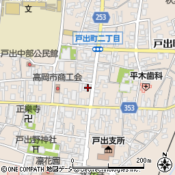 北日本新聞富田周辺の地図