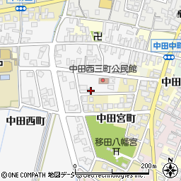 富山県高岡市中田西町1353周辺の地図