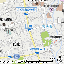 栃木県さくら市氏家2687周辺の地図