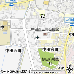 富山県高岡市中田西町1352周辺の地図