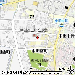 富山県高岡市中田西町1358周辺の地図