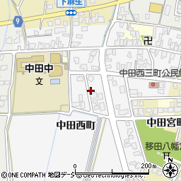 富山県高岡市中田西町1229周辺の地図