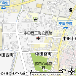 富山県高岡市中田西町1327周辺の地図