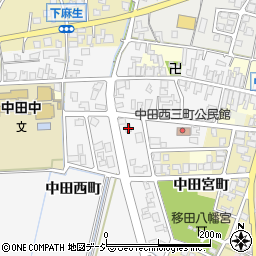 富山県高岡市中田西町1338周辺の地図