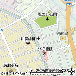 栃木県さくら市馬場271周辺の地図