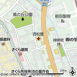 西松屋氏家店周辺の地図