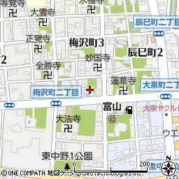 妙傳寺周辺の地図