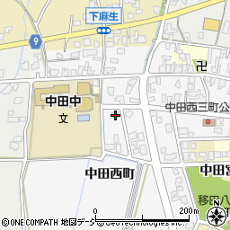 富山県高岡市中田西町1217周辺の地図