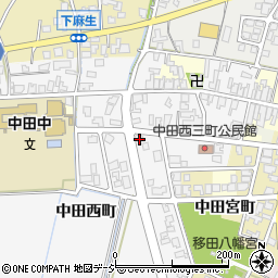 富山県高岡市中田西町1336周辺の地図