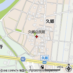 久郷公民館周辺の地図