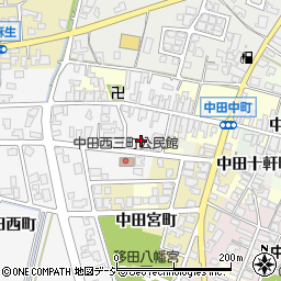 富山県高岡市中田西町1266周辺の地図