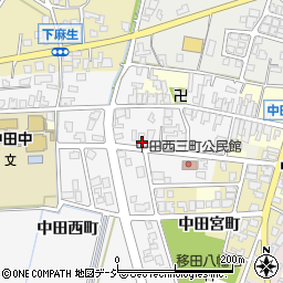 富山県高岡市中田西町1247周辺の地図