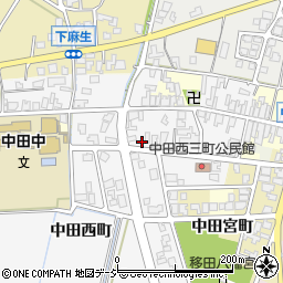 富山県高岡市中田西町1244周辺の地図