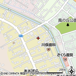 栃木県さくら市草川33-16周辺の地図