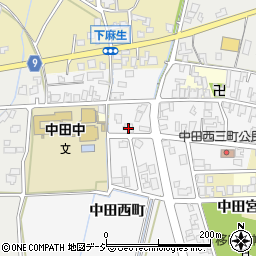 富山県高岡市中田西町1207周辺の地図