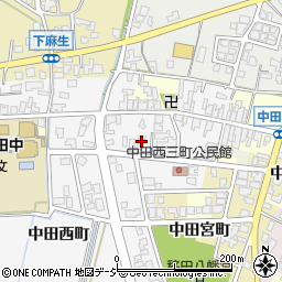 富山県高岡市中田西町1250周辺の地図