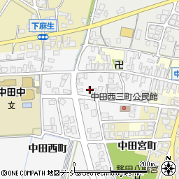 富山県高岡市中田西町1246周辺の地図