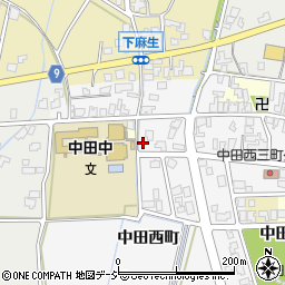 富山県高岡市中田西町1210周辺の地図