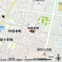 高岡市立中田図書館周辺の地図