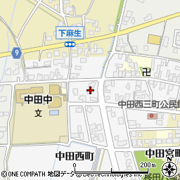 富山県高岡市中田西町458周辺の地図