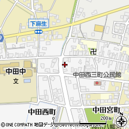 富山県高岡市中田西町1241周辺の地図