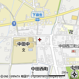 富山県高岡市中田西町445周辺の地図