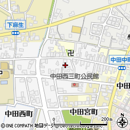 富山県高岡市中田西町21周辺の地図