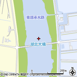 湖北大橋周辺の地図