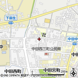 富山県高岡市中田西町19周辺の地図