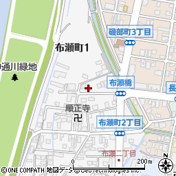 布瀬二区公民館周辺の地図