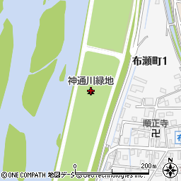 神通川緑地周辺の地図