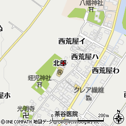 西荒屋公民館周辺の地図