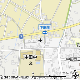 富山県高岡市中田西町170周辺の地図