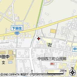 富山県高岡市中田西町50周辺の地図