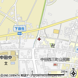 富山県高岡市中田西町55周辺の地図