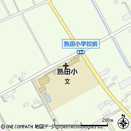 さくら市立熟田小学校周辺の地図