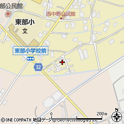 富山県小矢部市西中野161周辺の地図