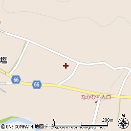 長野県上高井郡高山村なかひら周辺の地図