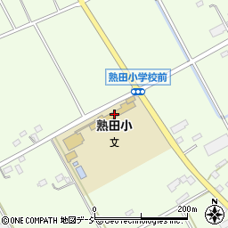 さくら市立熟田小学校周辺の地図