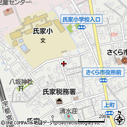 栃木県さくら市氏家2418-8周辺の地図