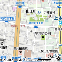 富山県富山市星井町1丁目周辺の地図