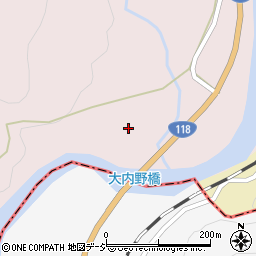 大内野橋周辺の地図