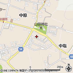 長野県上高井郡高山村中山周辺の地図