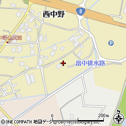 富山県小矢部市西中野680周辺の地図