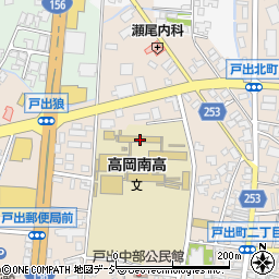 富山県立高岡南高等学校周辺の地図