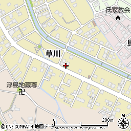 栃木県さくら市草川22-17周辺の地図