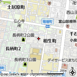 富山県富山市相生町周辺の地図