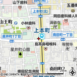 リパーク富山上本町駐車場周辺の地図